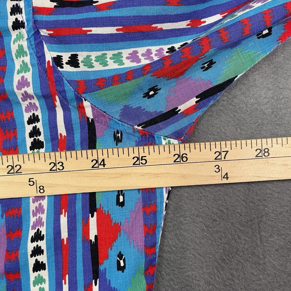 Ruddock Bros Shirt Multicolor Men L Western Aztec Button Up Vintage USA - Picture 4 of 10